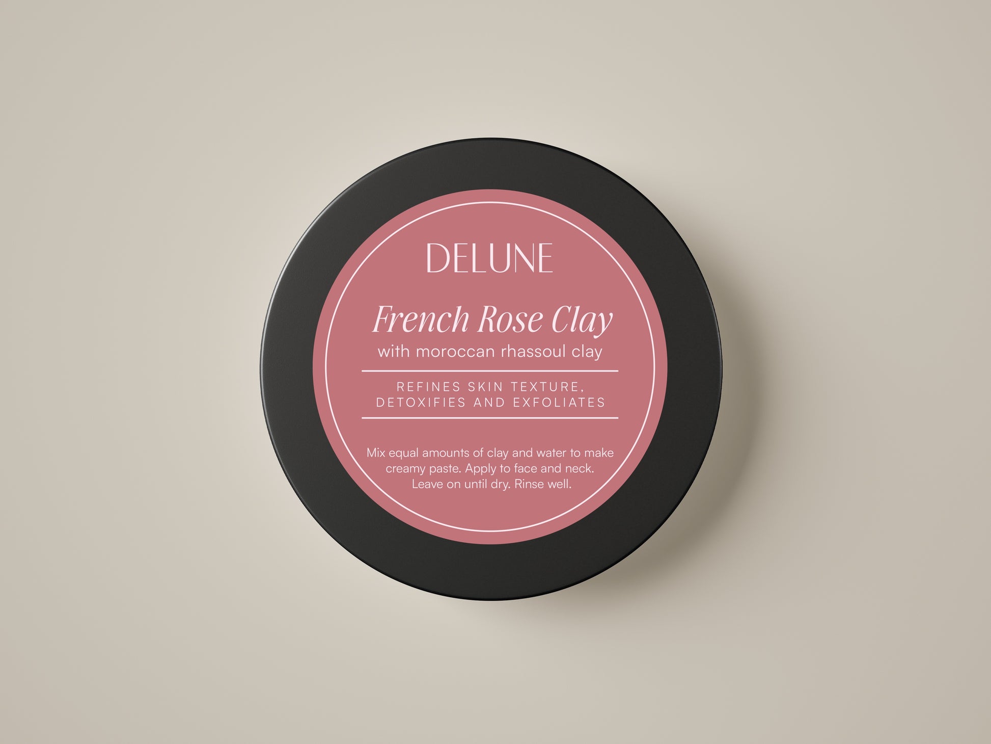French Rose Clay Mask - Delune
