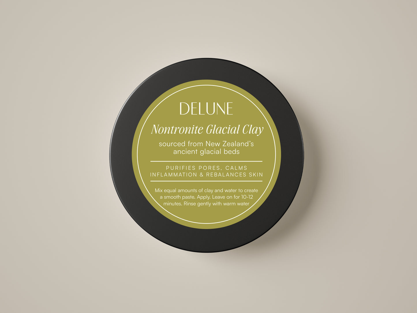 Nontronite Glacial Clay Mask - Delune