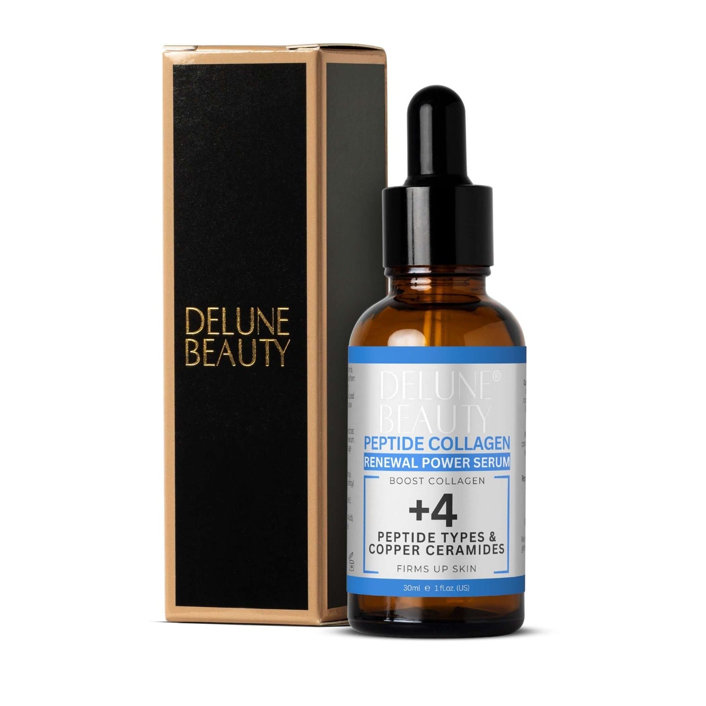 Copper Ceramides Peptide Renewal Power Serum - Delune