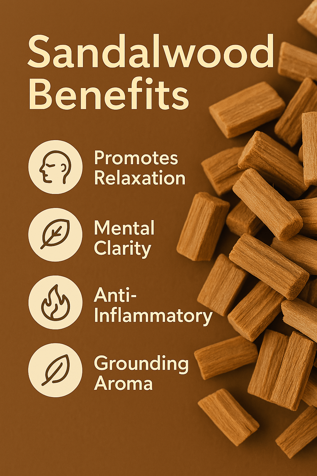 Sandalwood Pure Essential Oil - Delune
