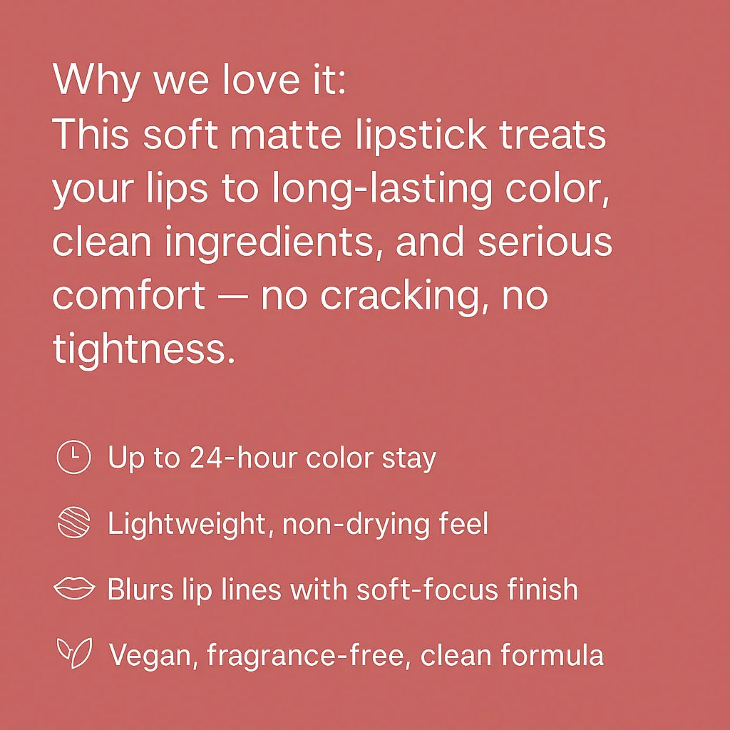 LuxMatte 24-Hour Lipstick - Delune