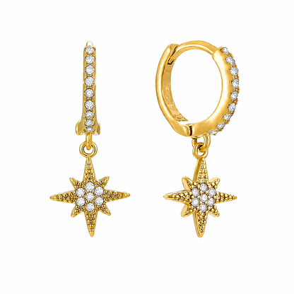 Lune Huggie Hoops