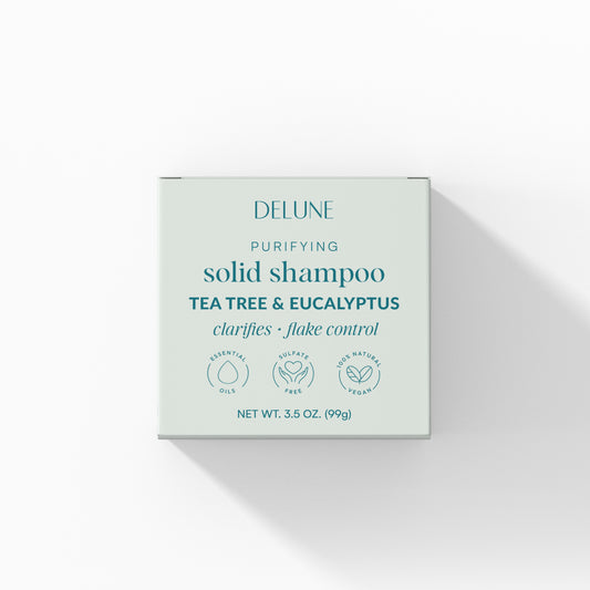 Tea Tree & Eucalyptus Solid Shampoo Bar - Clarifies · Flake Control