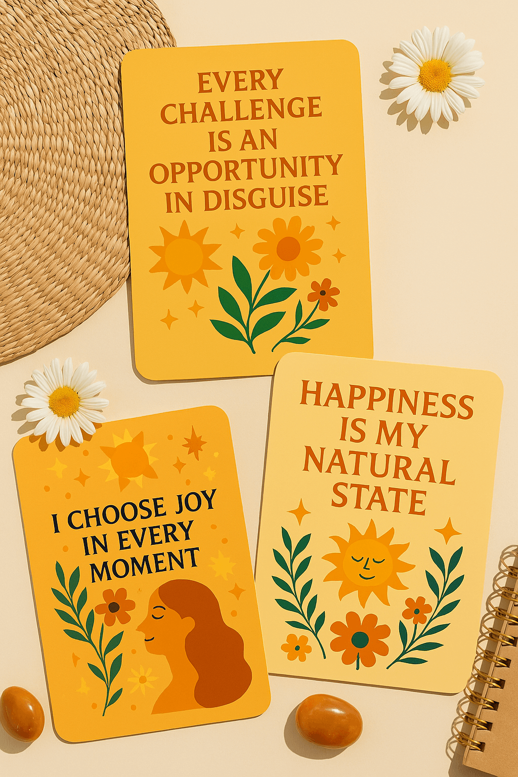 aura-affirmation-card-deck-colorful-intention-inspiration-uae-printed - Delune 