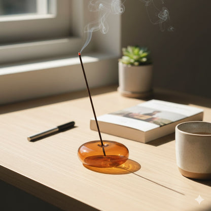 Glass Vessel Incense Holder - Delune 