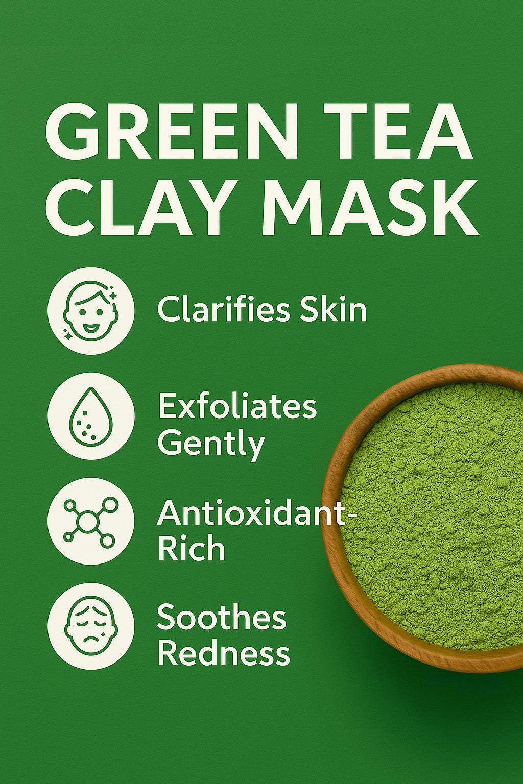 Green Tea Clay Mask - Delune 