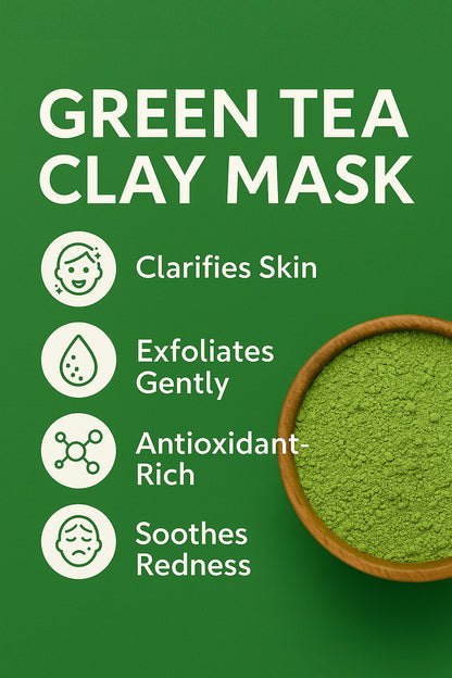 Green Tea Clay Mask - Delune 