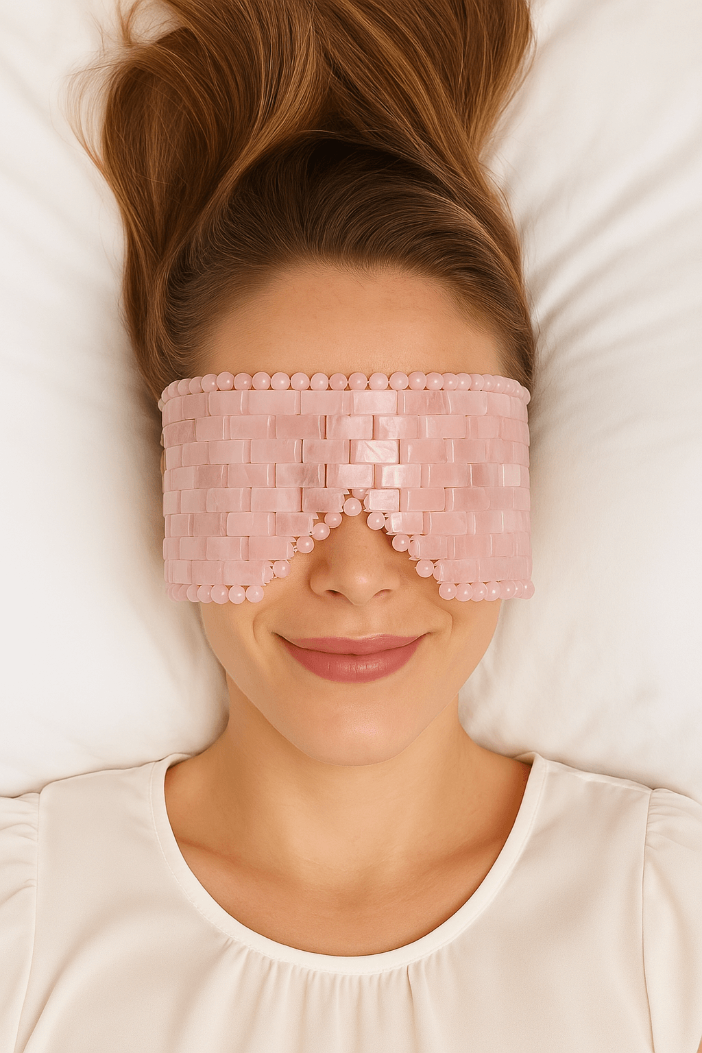 Rose Quartz Eye Mask - Delune 