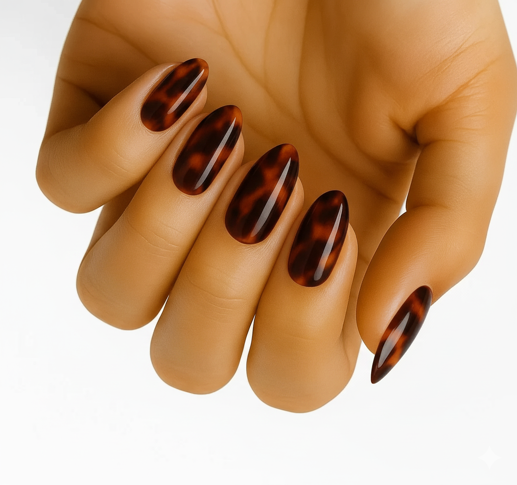 Tortoiseshell (Non-UV Nail Wraps) - Delune 