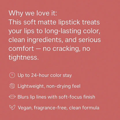 LuxMatte 24-Hour Lipstick - Delune 